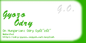 gyozo odry business card